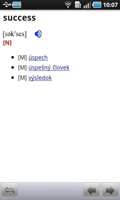 slovník pre android