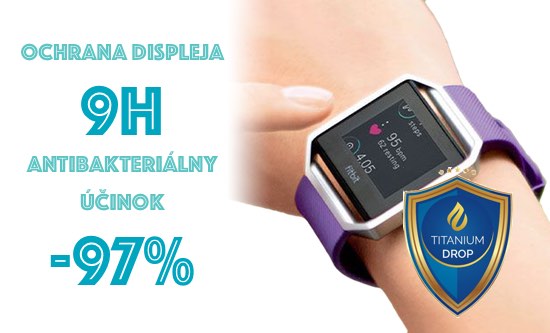 Ochrana displeja Titanium Drop pre Fitbit