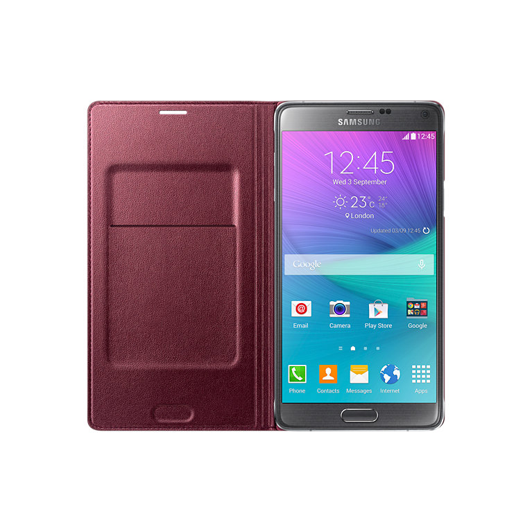 Puzdro Flip Cover pre Samsung Galaxy Note 4 plum