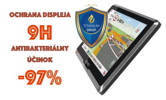 Ochrana displeja Titanium Drop pre GPS navigácie Becker