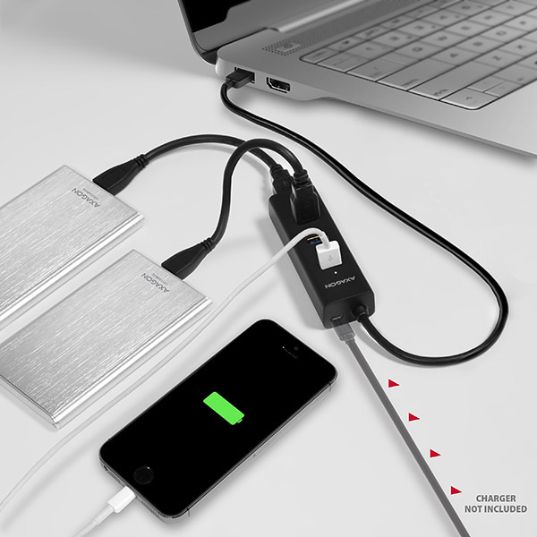 4 portový externý USB 3.0 Charging HUB