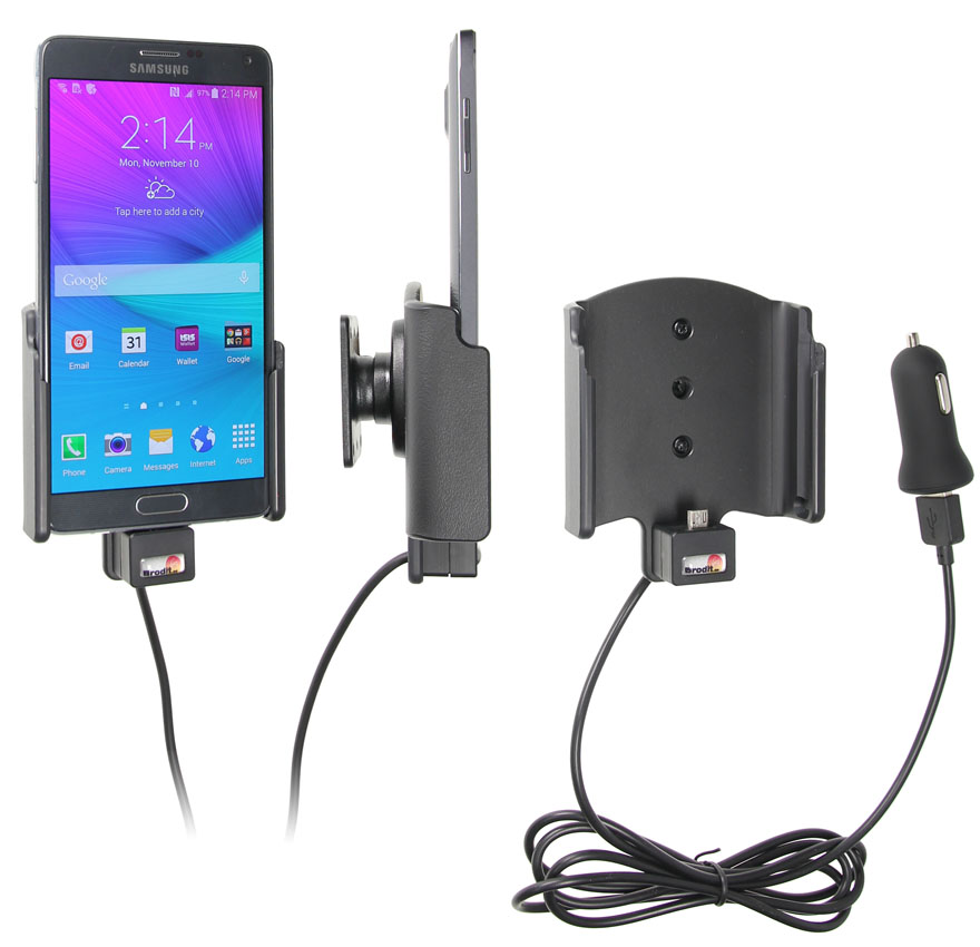 Aktívny držiak pre Samsung Galaxy Note 4 N910F USB+CL